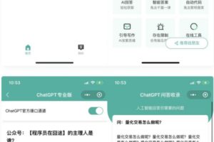 ChatGPT小程序源码